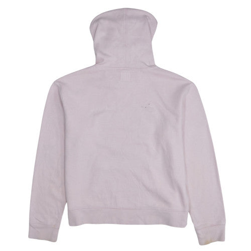 Champion Womens Pink Pullover Hoodie L Logo Print Cotton Blend