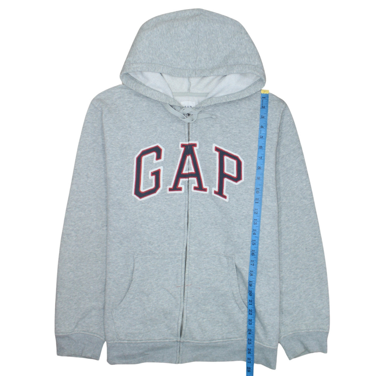 GAP Womens Grey XL Full Zip Hoodie Sweatshirt Cotton Blend