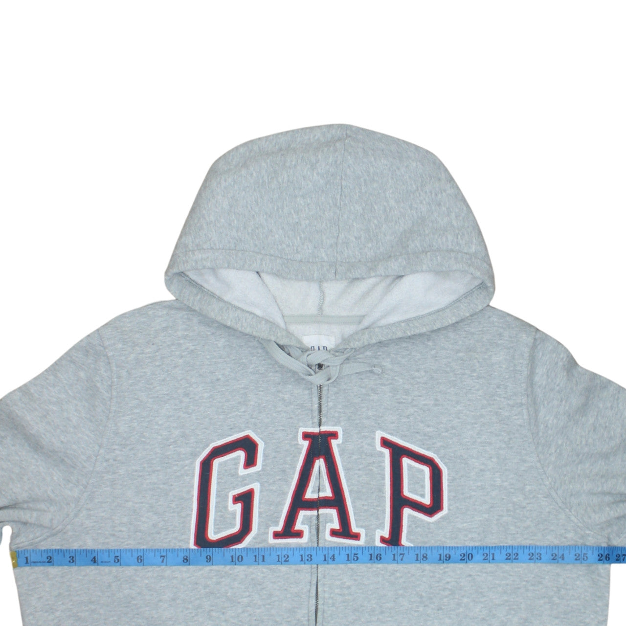 GAP Womens Grey XL Full Zip Hoodie Sweatshirt Cotton Blend