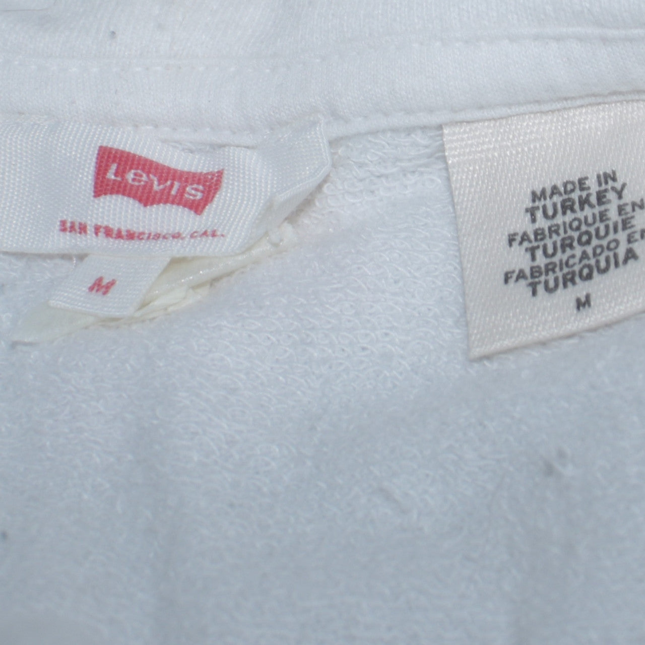 Levi's Men's White California Pullover Hoodie Size M