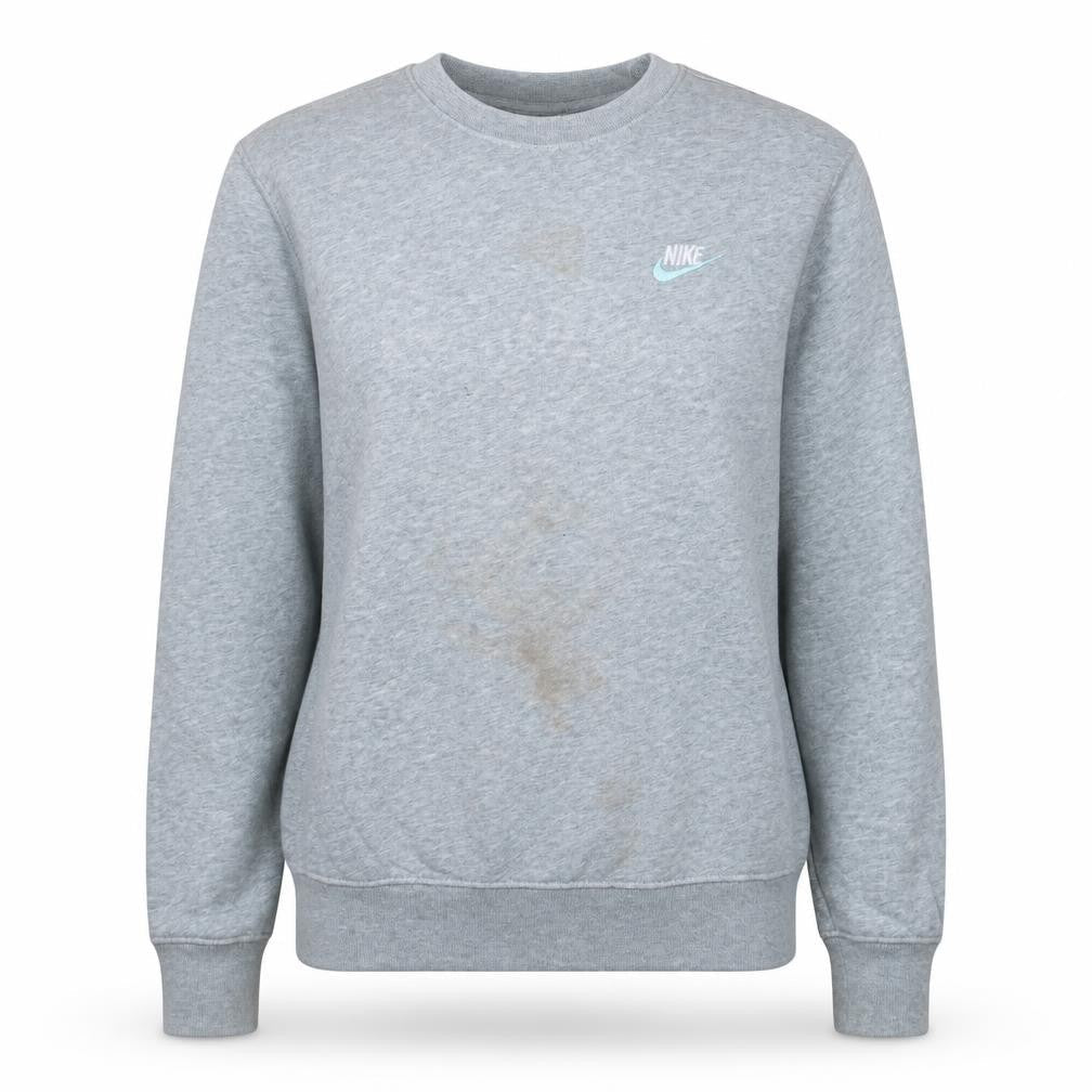 Nike Women's Grey Crew Neck Pullover Sweatshirt XS