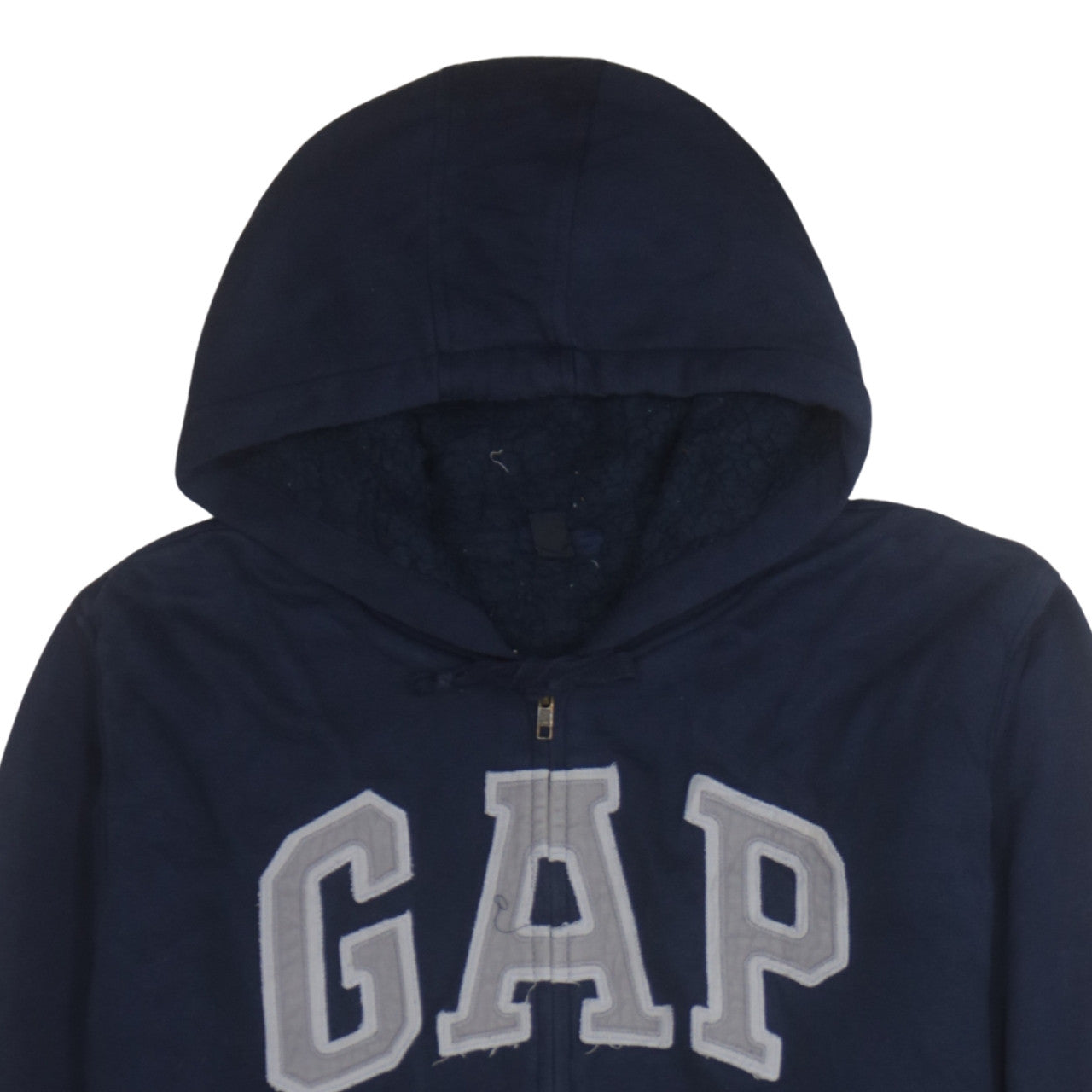 GAP Men's Blue Full Zip Hoodie XL Cotton Blend Sweatshirt