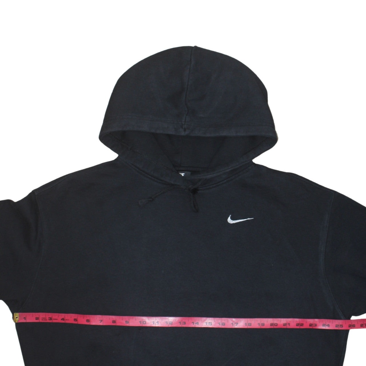 Nike Women's Black Pullover Hoodie Size M Cotton Blend Logo Sweatshirt