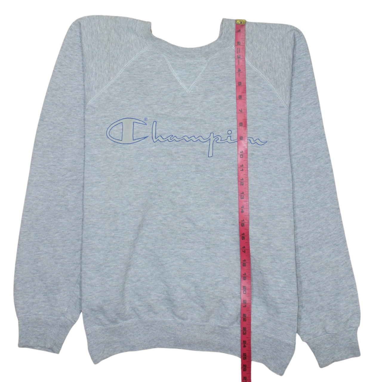 Champion Men's Grey Medium Pullover Fleece Logo Sweatshirt
