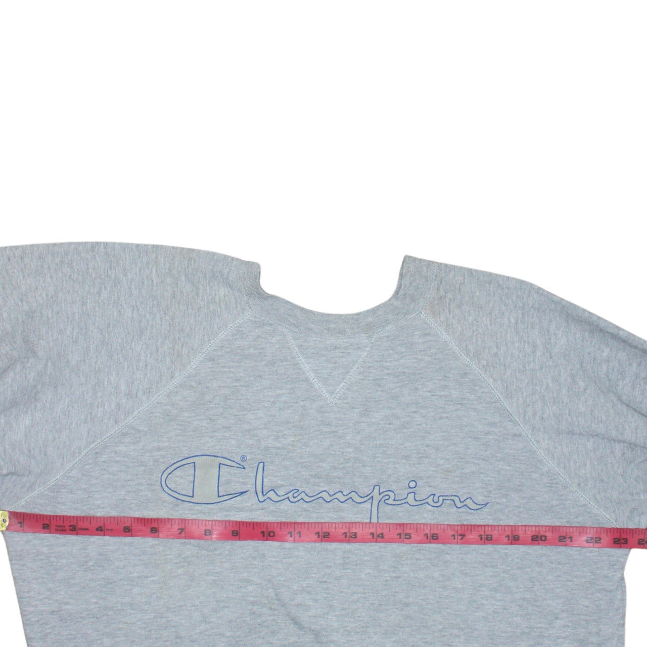 Champion Men's Grey Medium Pullover Fleece Logo Sweatshirt