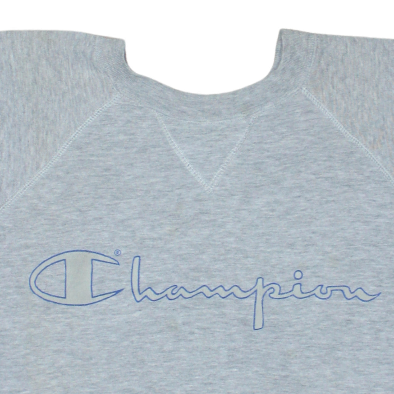 Champion Men's Grey Medium Pullover Fleece Logo Sweatshirt