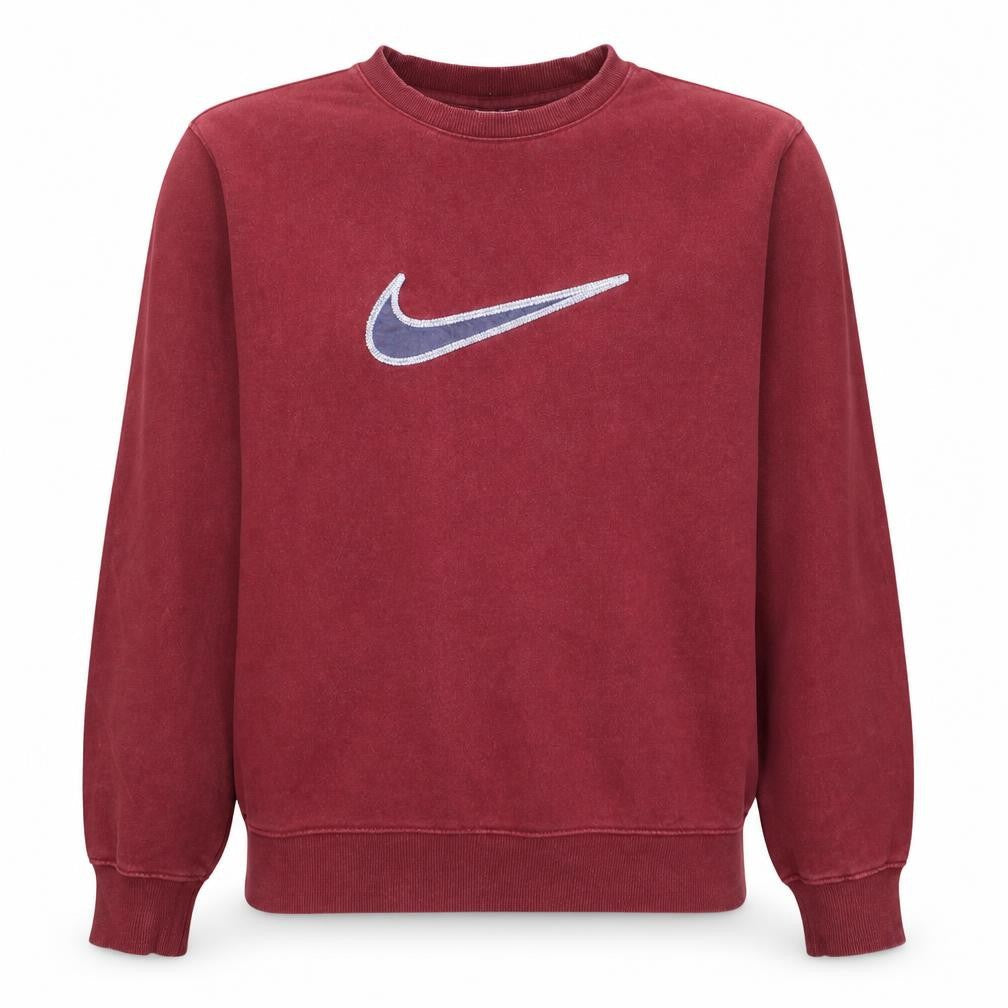 Nike Men's Red Crew Neck Pullover Sweatshirt Size M