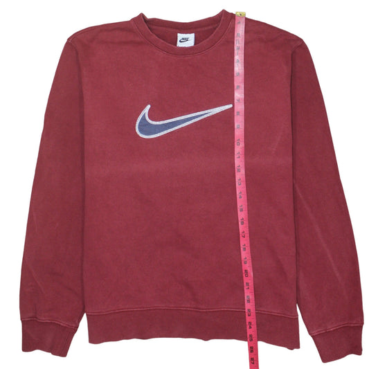 Nike Men's Red Crew Neck Pullover Sweatshirt Size M