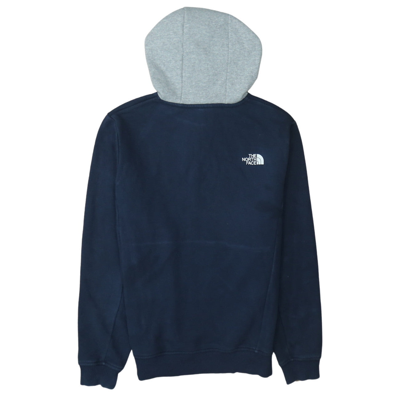The North Face Men's Blue Pullover Hoodie Size M Fleece Logo