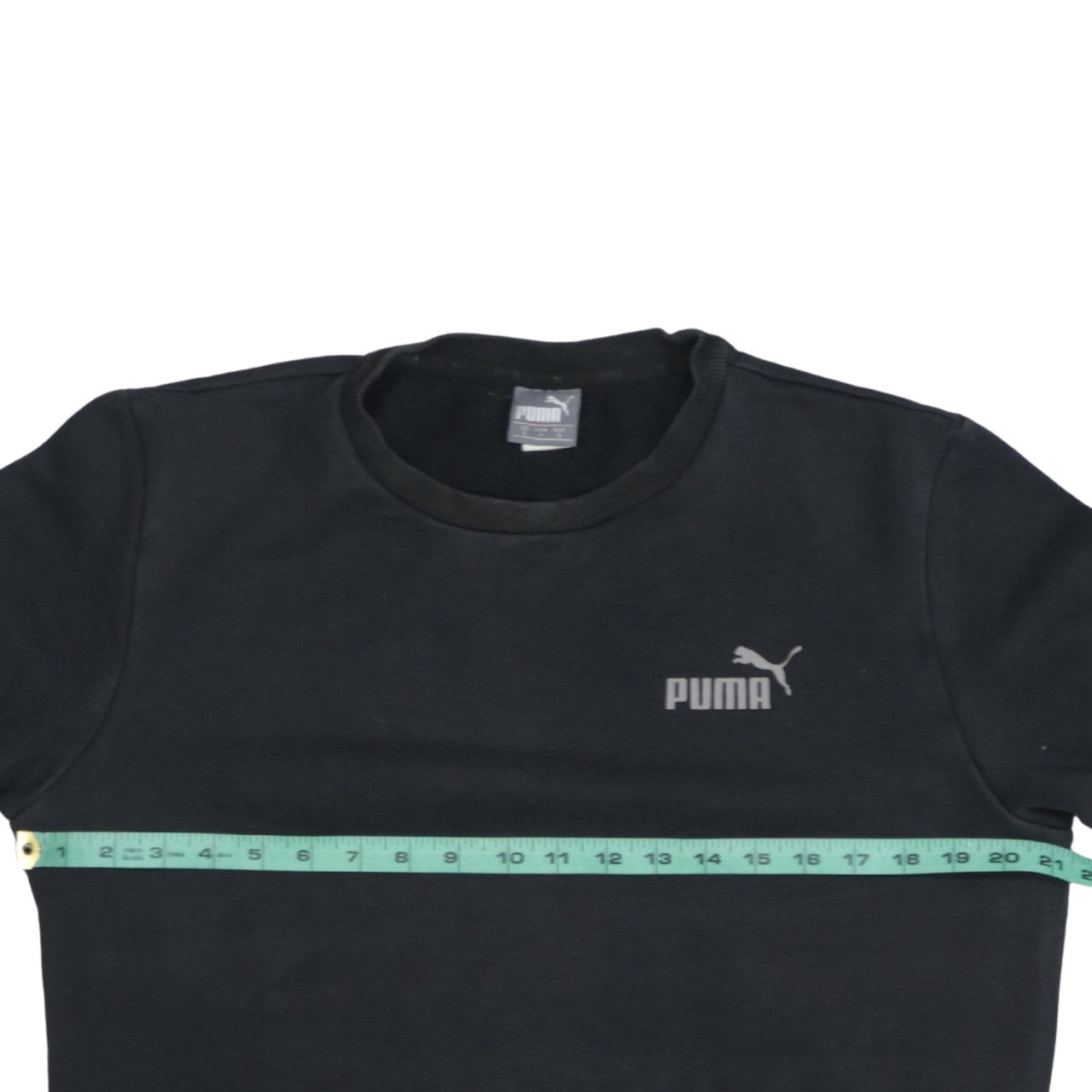 Puma Men’s Black Crew Neck Pullover Sweatshirt Size S