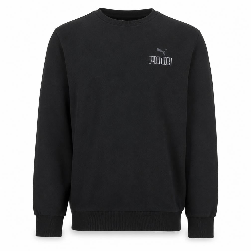 Puma Men's Black Crew Neck Pullover Sweatshirt Size S