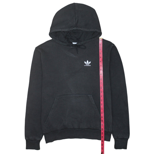 Adidas Men's Black XS Pullover Hoodie Skateboarding Logo Sweatshirt