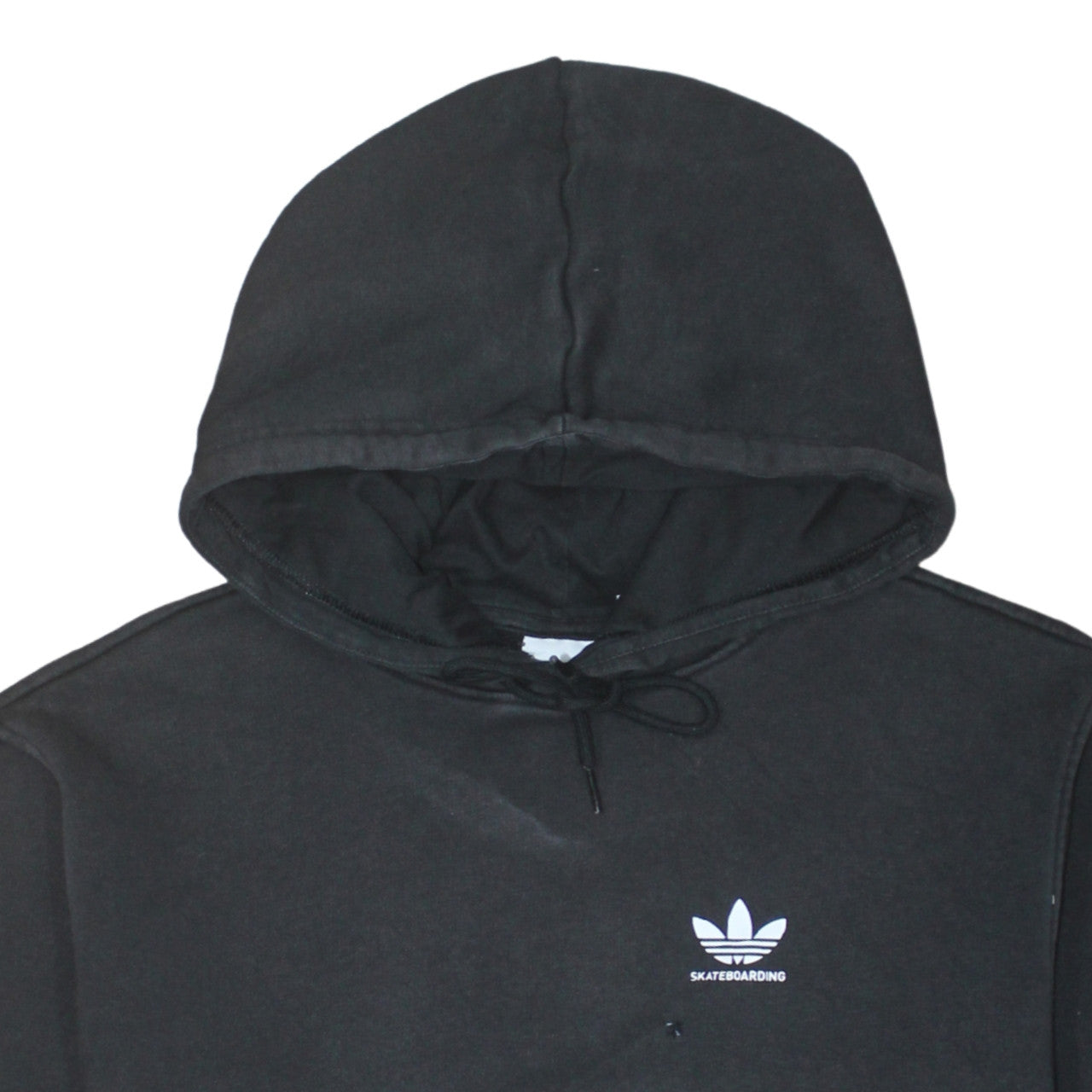 Adidas Men's Black XS Pullover Hoodie Skateboarding Logo Sweatshirt