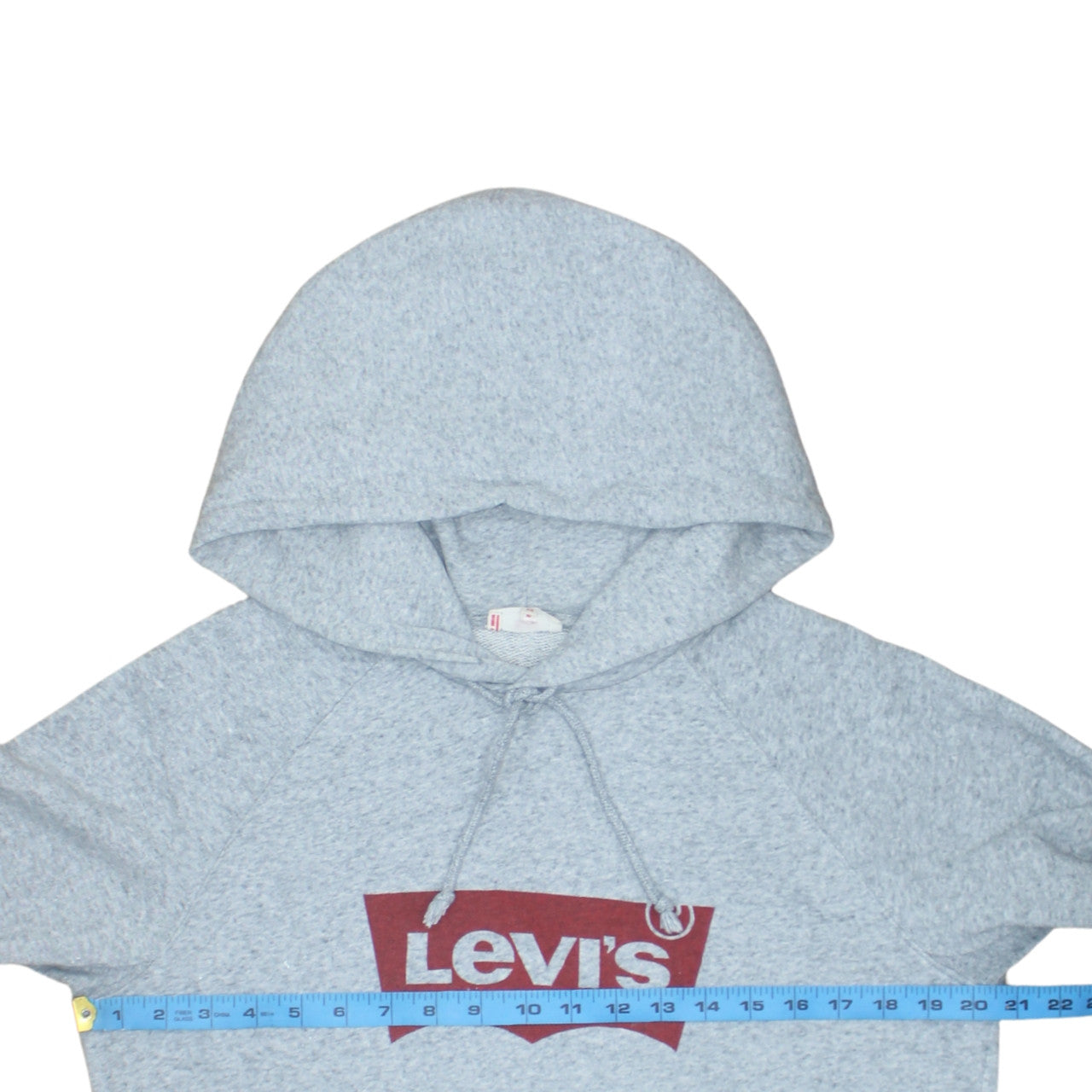 Levi's Men's Grey Pullover Hoodie XS Logo Fleece Sweatshirt