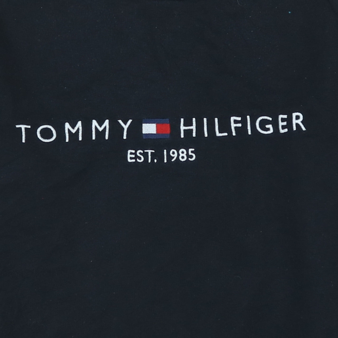 Tommy Hilfiger Men's Black L Pullover Sweatshirt with Logo