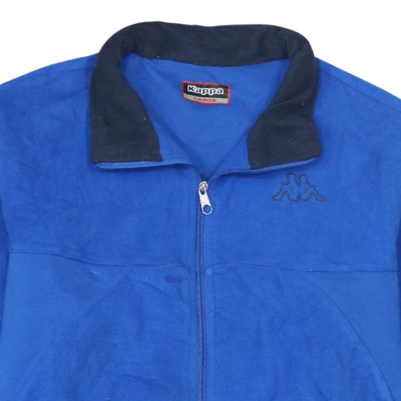 Kappa Men's Blue Fleece Full Zip Windbreaker Jacket Size L