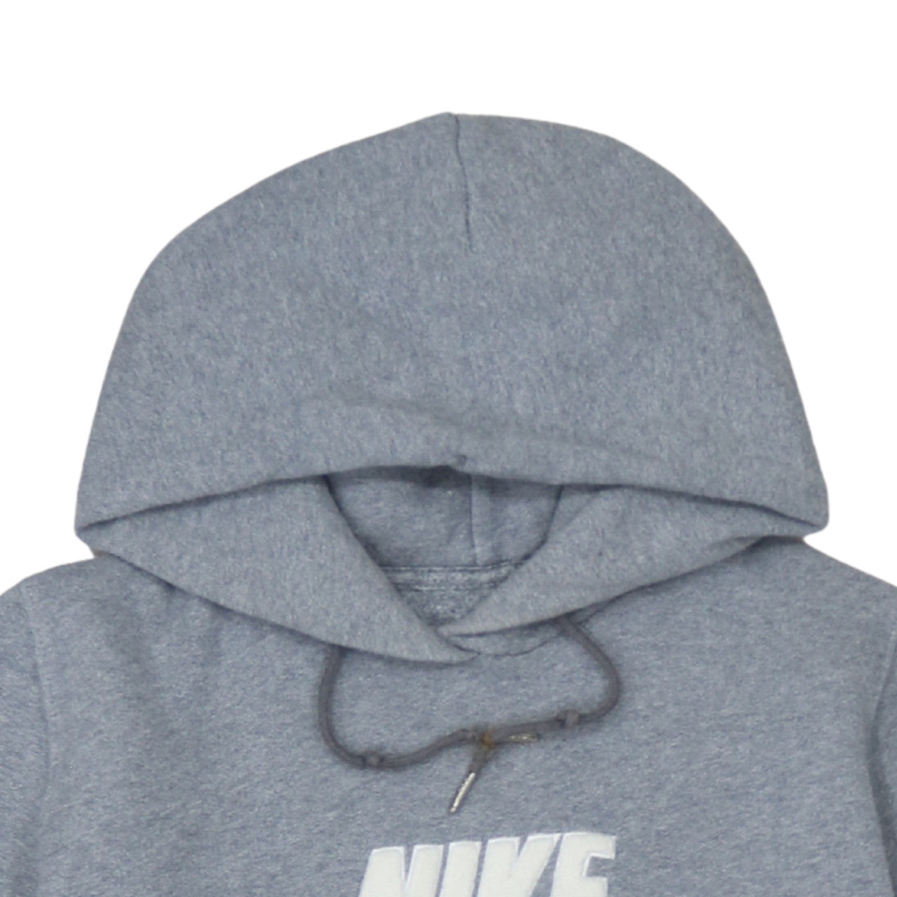 Nike Men Grey Short Sleeve Pullover Hoodie M Sportswear Fleece