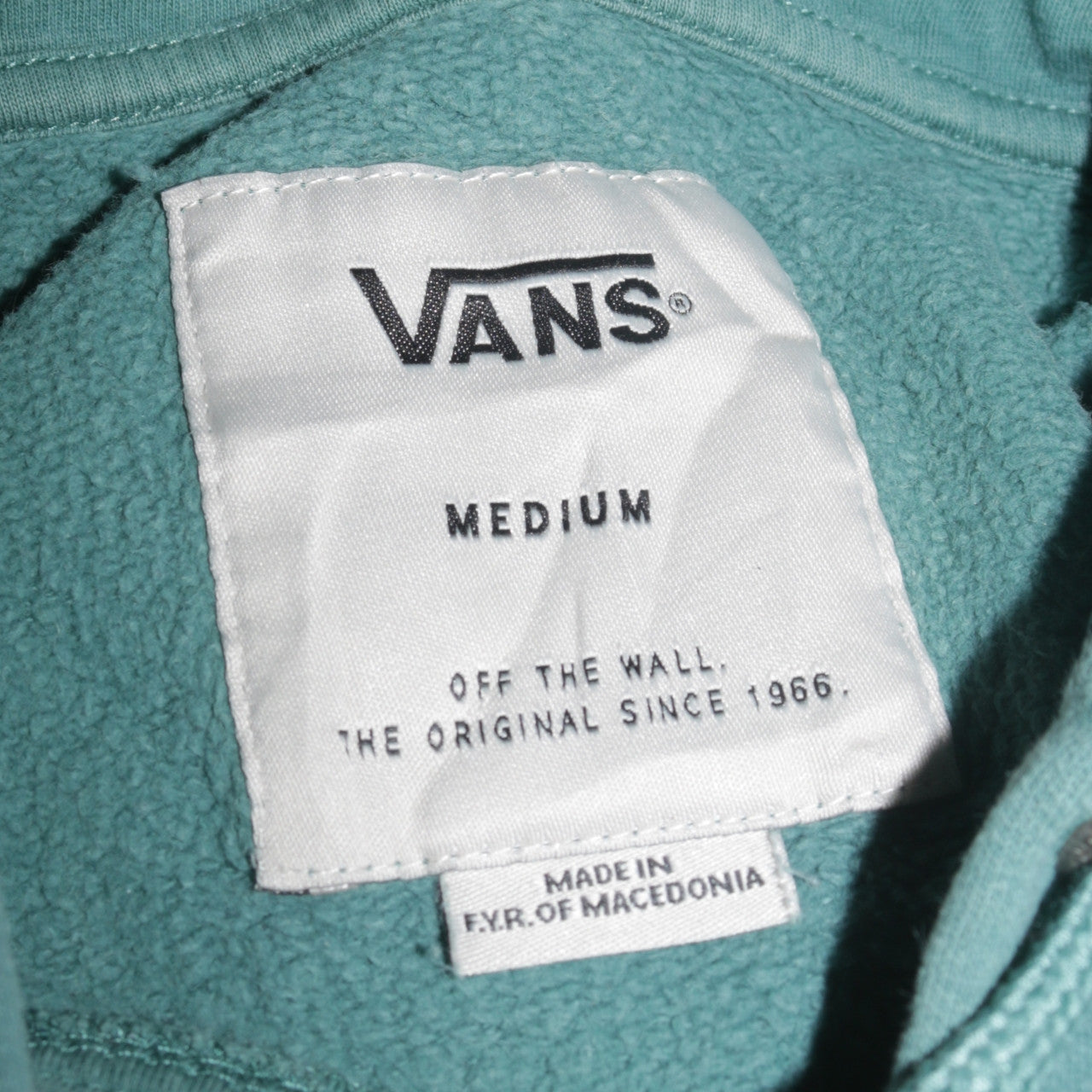 Vans Men's Green Medium Pullover Hoodie with Logo Graphic