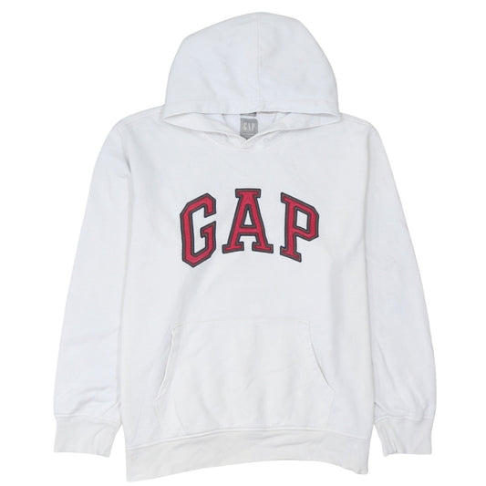 GAP Men's White Pullover Hoodie XL Logo Sweatshirt