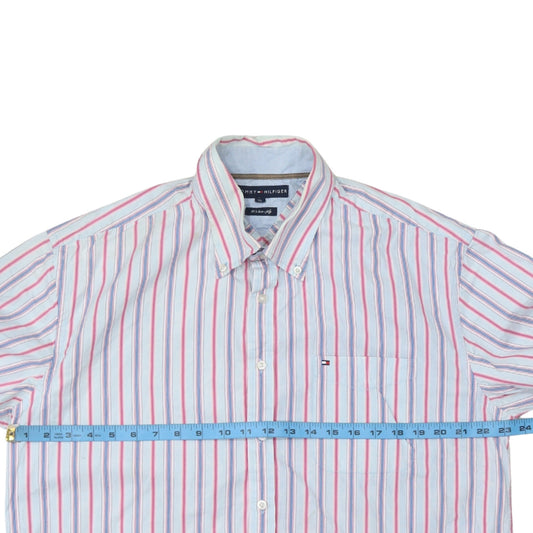 Tommy Hilfiger Men's Multicoloured XL Button-Down Stripe Shirt