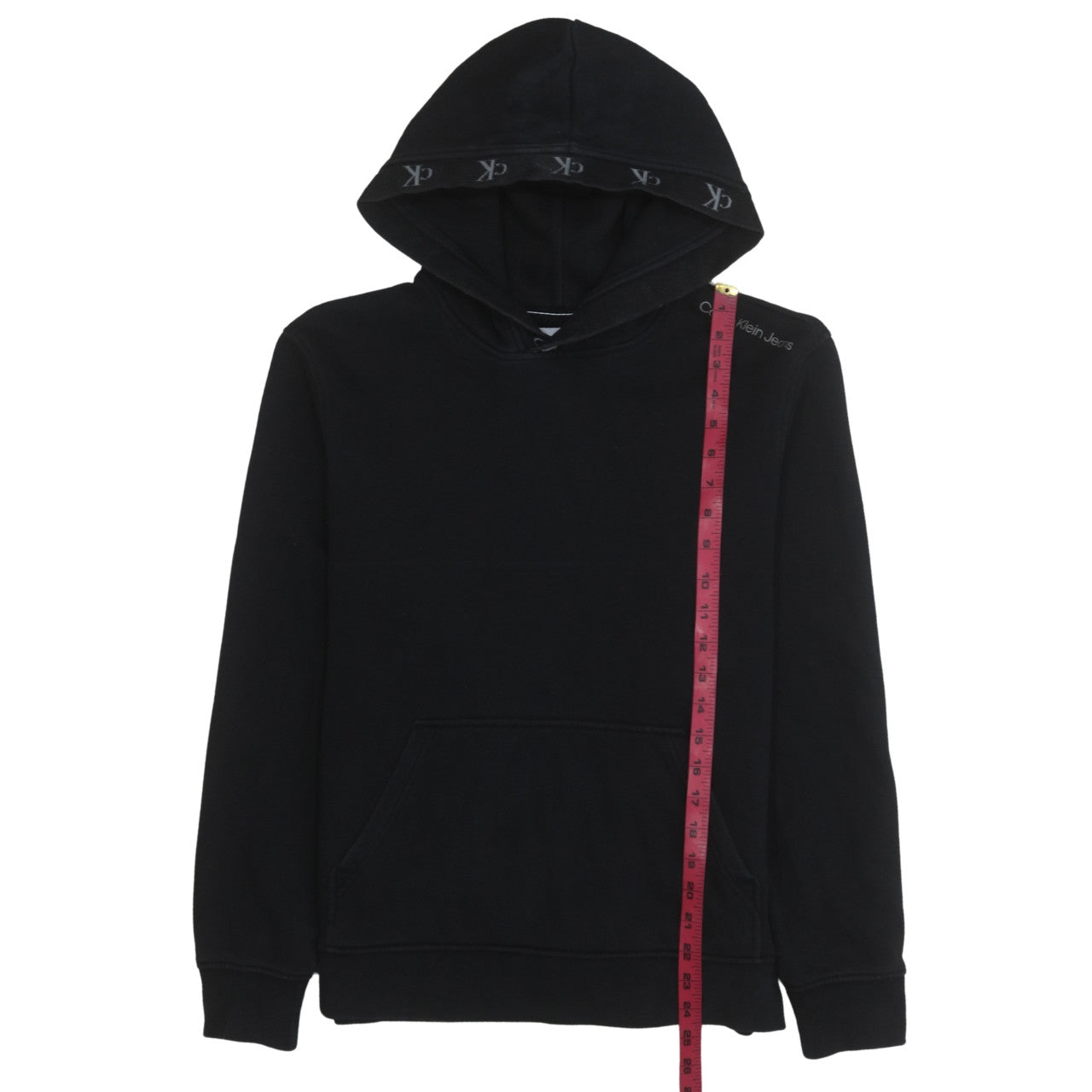 Calvin Klein Jeans Men's Black Pullover Hoodie Size S Regular Fit