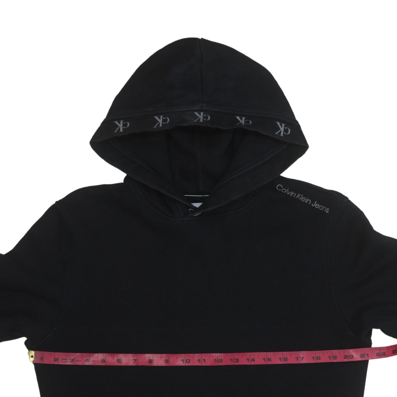 Calvin Klein Jeans Men's Black Pullover Hoodie Size S Regular Fit