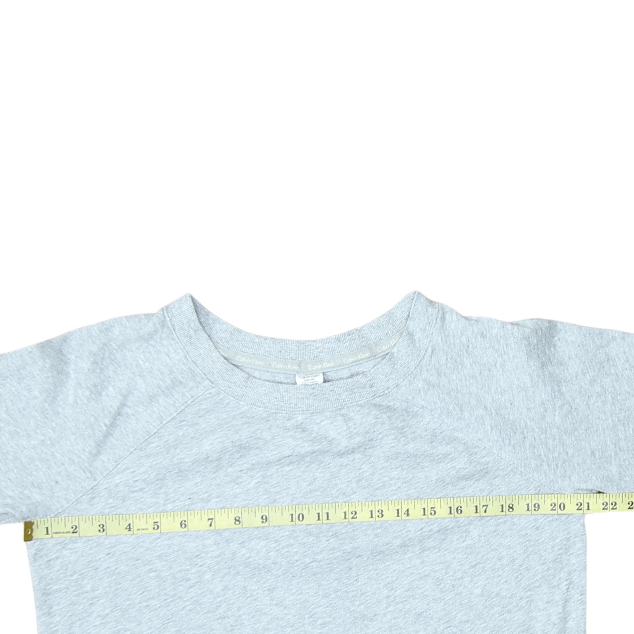 Calvin Klein Women Grey Pullover Sweatshirt Size M Cotton Blend