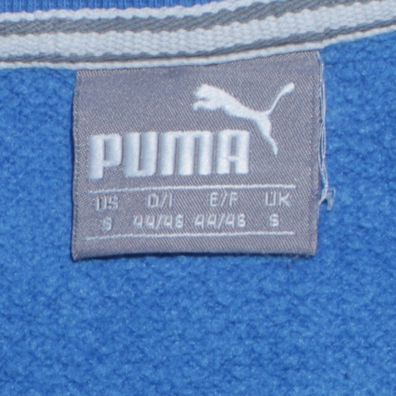 Puma Men's Blue Crew Neck Logo Sweatshirt Size S