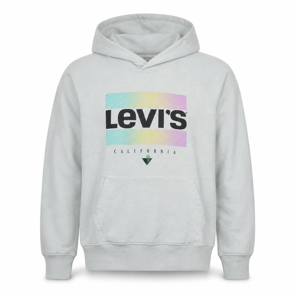 Levi's Men's White Small Pullover Hoodie with California Print