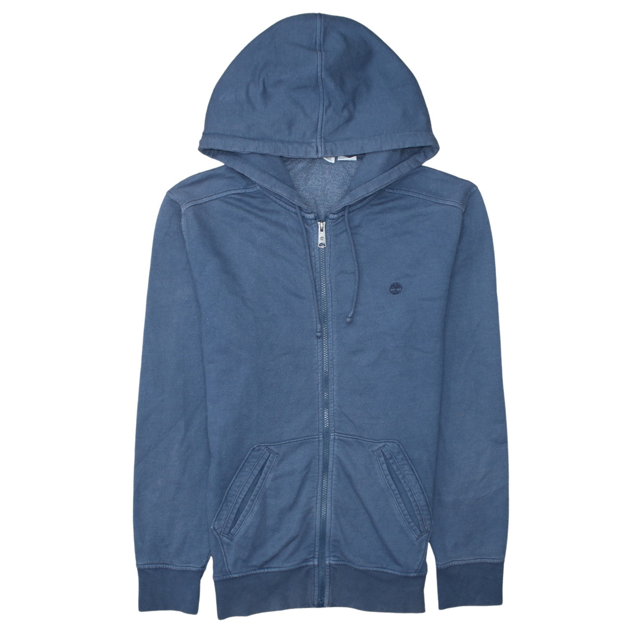 Timberland Men's Blue Full Zip Hoodie Size S Regular Fit