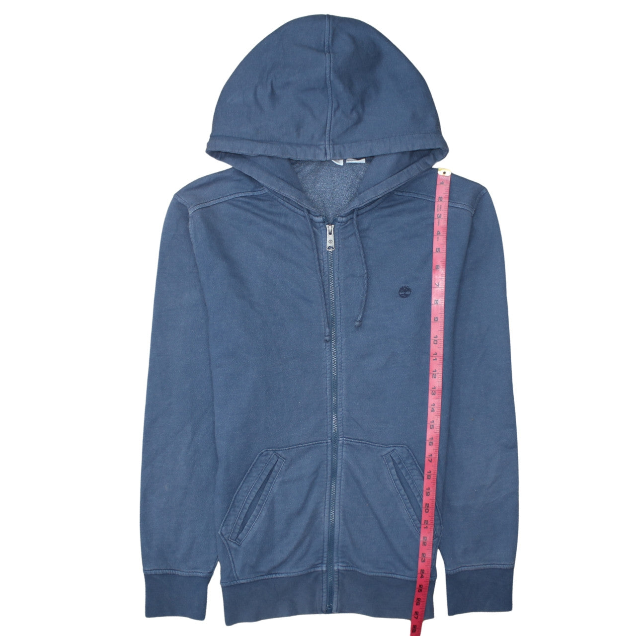 Timberland Men's Blue Full Zip Hoodie Size S Regular Fit