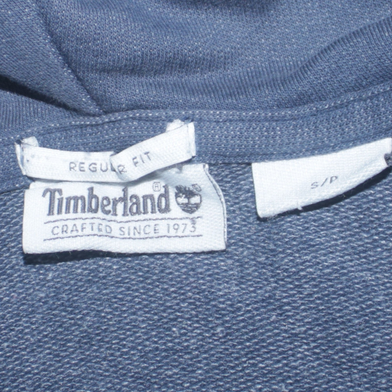 Timberland Men's Blue Full Zip Hoodie Size S Regular Fit