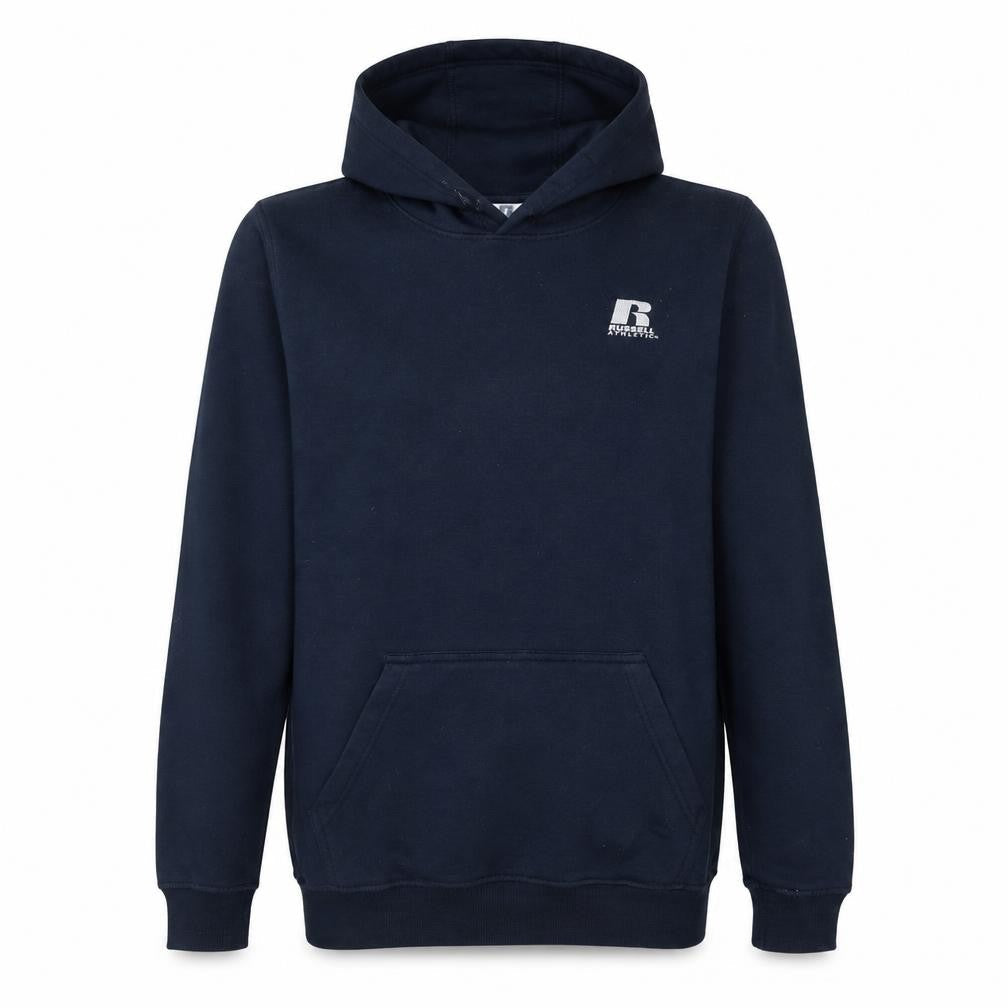 Russell Athletic Womens Blue Pullover Hoodie 14 Plus Fleece Logo