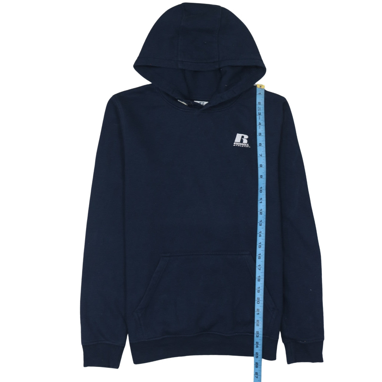 Russell Athletic Teens Blue Pullover Hoodie 14 Plus Fleece Logo