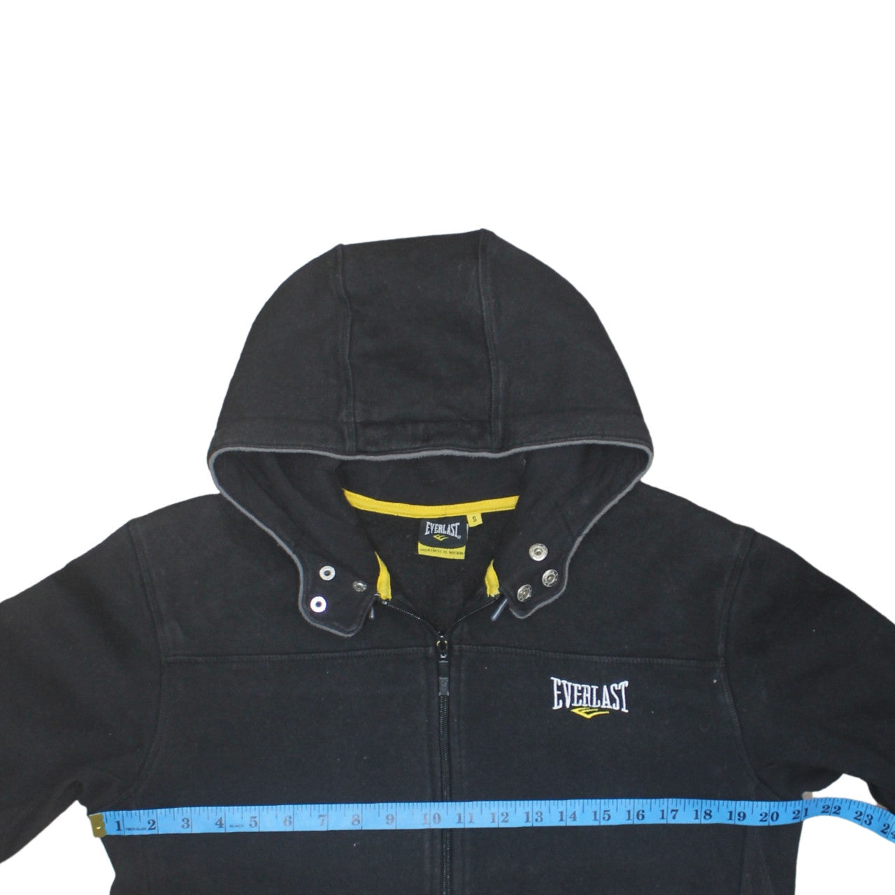Everlast Men's Black Full Zip Hoodie S Regular Fit Fleece Jacket