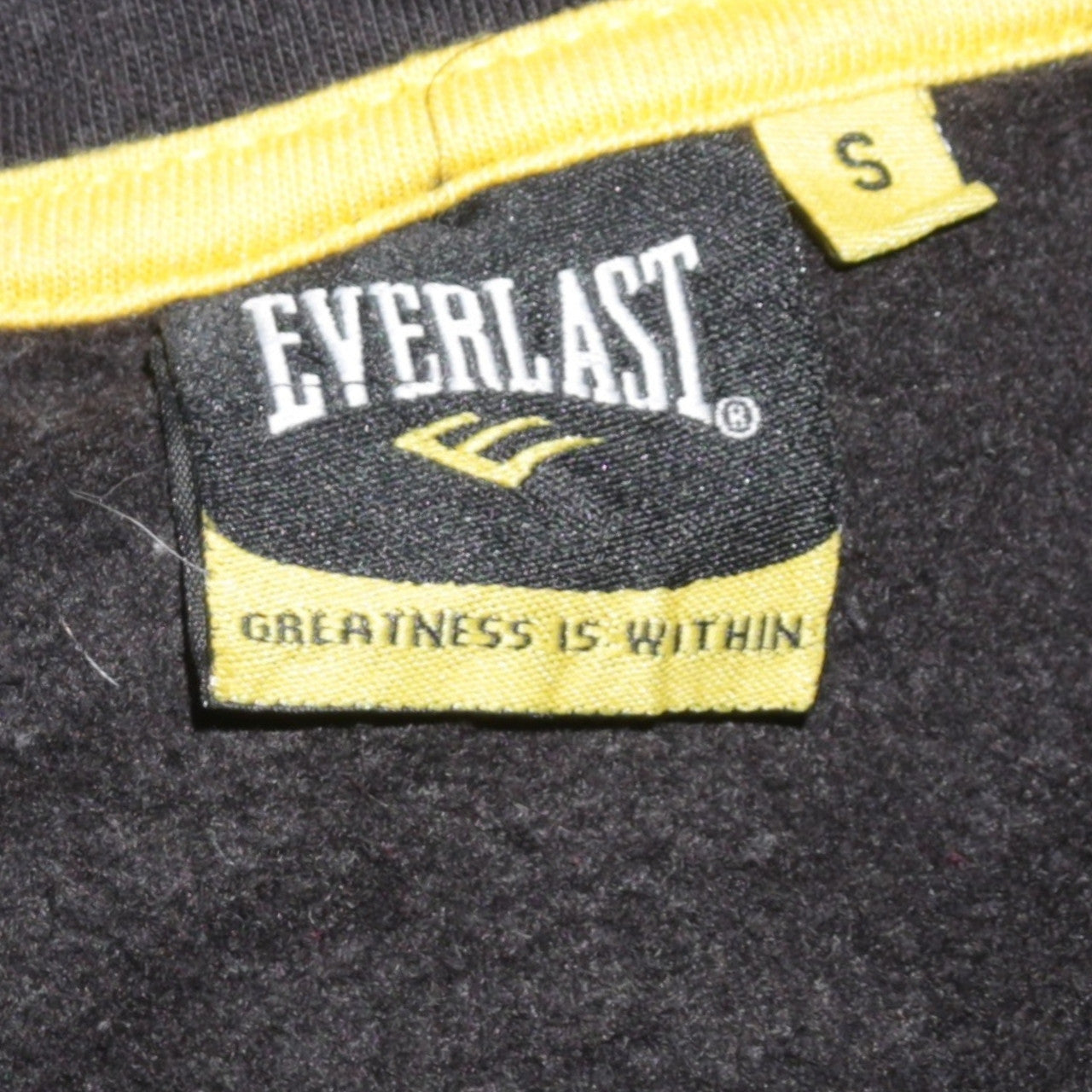 Everlast Men's Black Full Zip Hoodie S Regular Fit Fleece Jacket