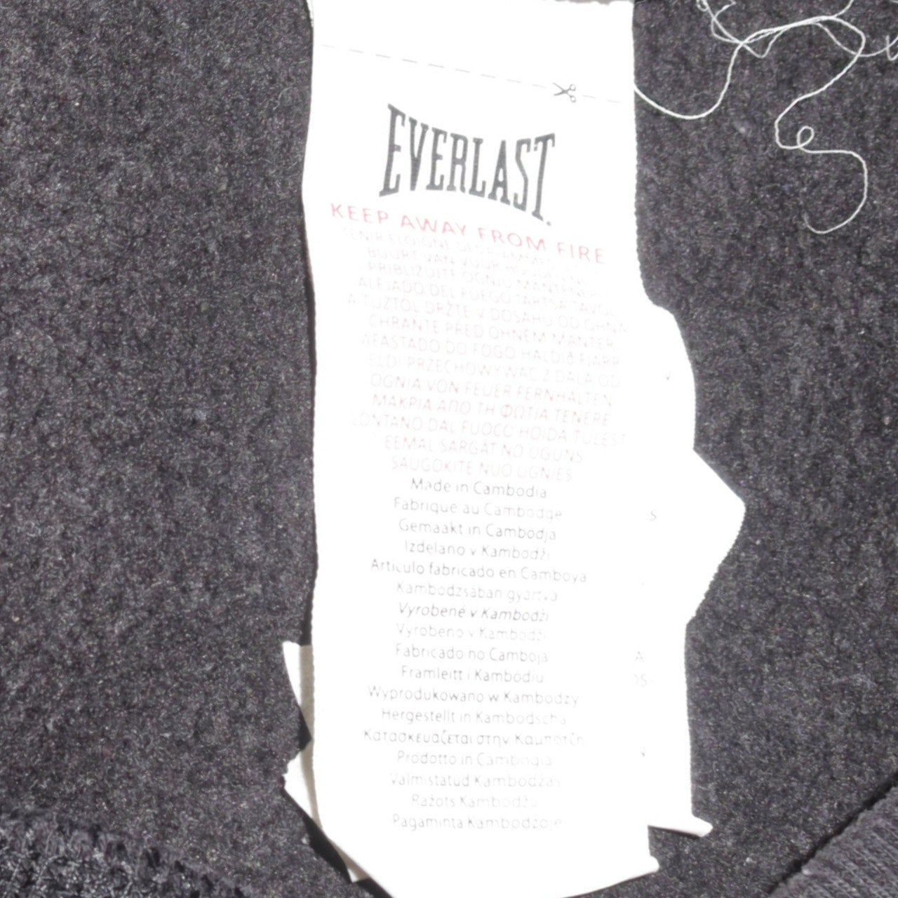Everlast Men's Black Full Zip Hoodie S Regular Fit Fleece Jacket