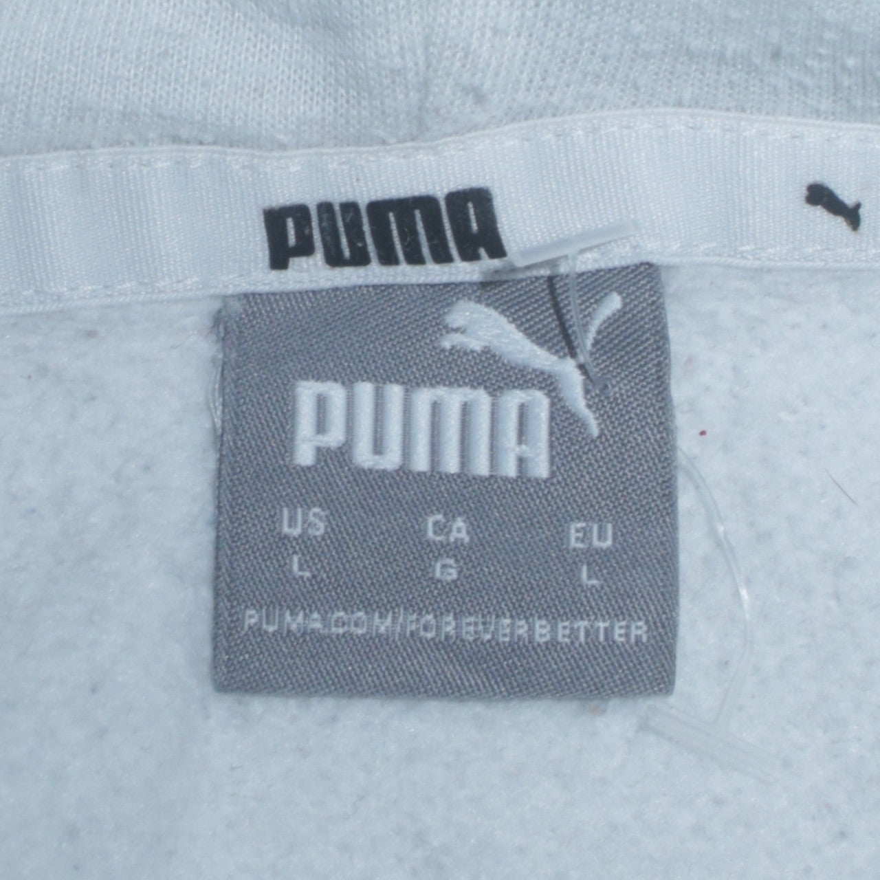 Puma Mens Grey Pullover Hoodie Sportswear Size L Regular Fit