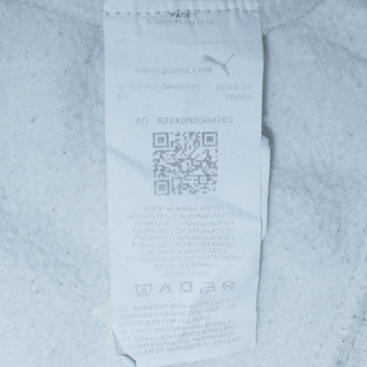 Puma Mens Grey Pullover Hoodie Sportswear Size L Regular Fit