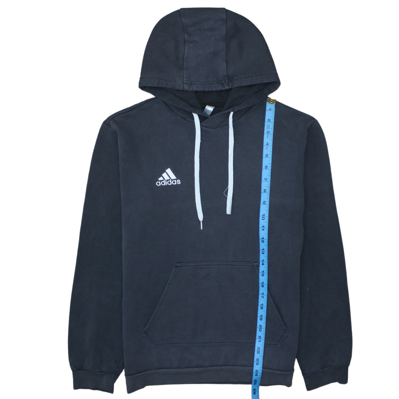 Adidas Men's Black Pullover Hoodie M Fleece Logo Sportswear
