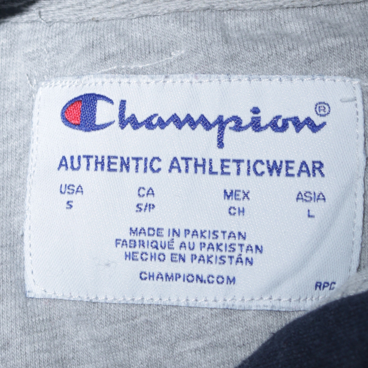 Champion Men’s Blue Pullover Hoodie Sweatshirt Size S Fleece Regular Fit
