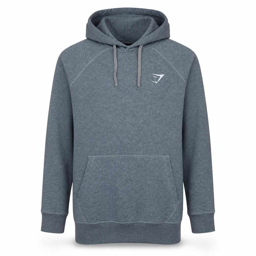 Gymshark Mens Grey XS Pullover Hoodie Slim Fit Fleece Sportswear