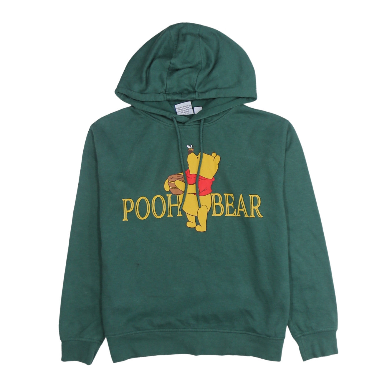 Disney Women Green Winnie the Pooh Pullover Hoodie Size S
