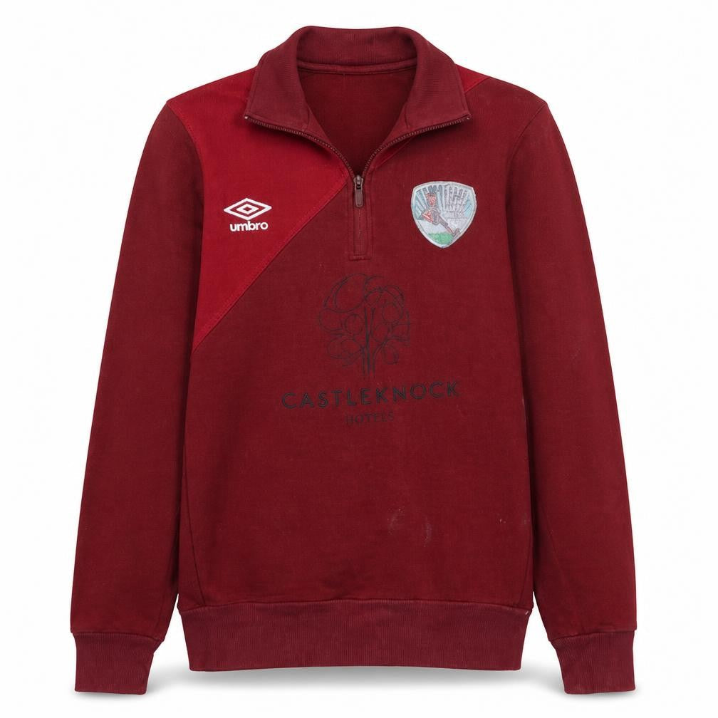 Umbro Men’s Red 1/4 Zip Sweatshirt Castleknock Hotel S