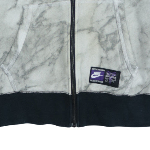Nike Men's Grey Full Zip Hoodie Small Sports Fleece Sweatshirt