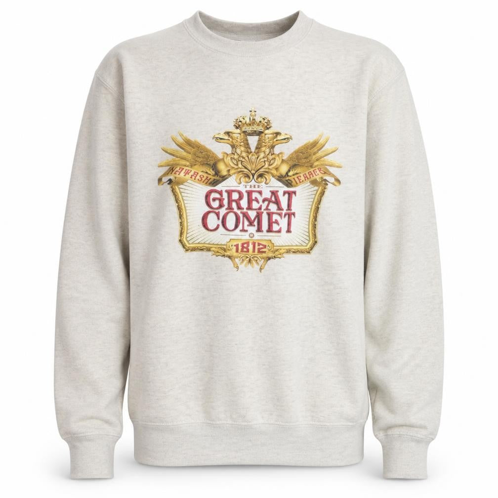 Lane Seven Men's Beige The Great Comet 1812 Graphic Pullover Sweatshirt M