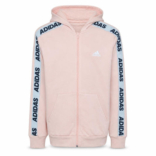 Adidas Girls Pink Full Zip Logo Hoodie 14-15 Years
