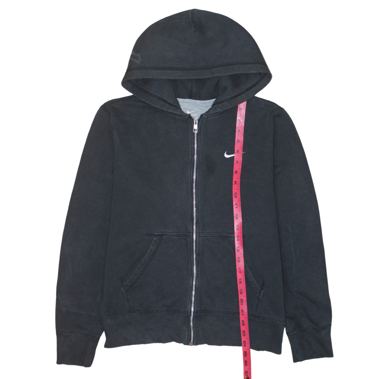 Nike Men's Black M Full Zip Hoodie Sweatshirt Cotton Blend