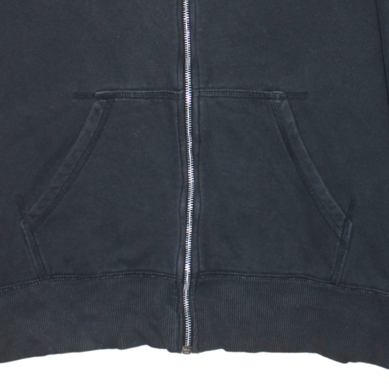 Nike Men's Black M Full Zip Hoodie Sweatshirt Cotton Blend