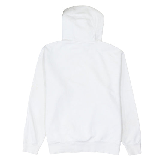 Nike Men's White Pullover Hoodie M Regular Fit Logo Fleece Sweatshirt